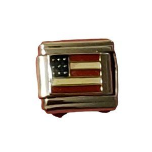 American Flag 9mm Italian Charm Bracelet link, Unisex